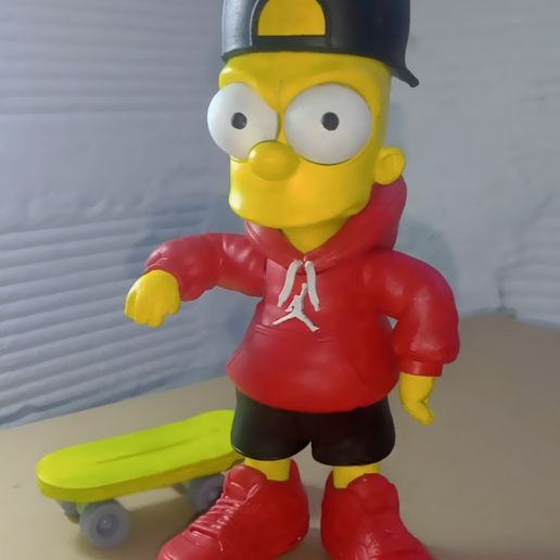5.jpg 🛹 Bart Simpson Urban Vibes - (Full Multipart / 3MF)