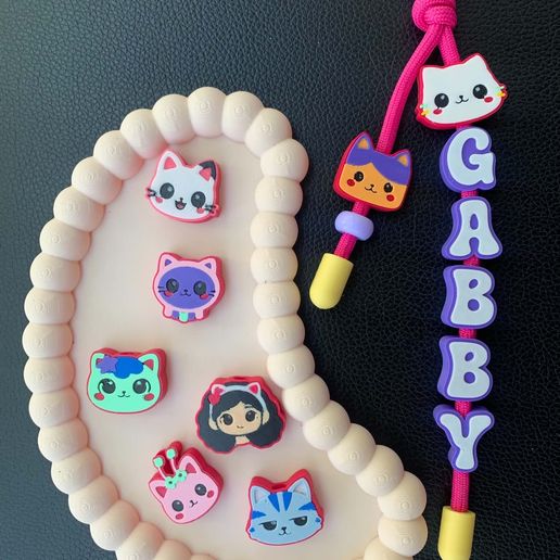 Gabby's Dollhouse Charms - cute face up version
