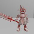 8.jpg Final Fantasy VII - Cloud Low Poly