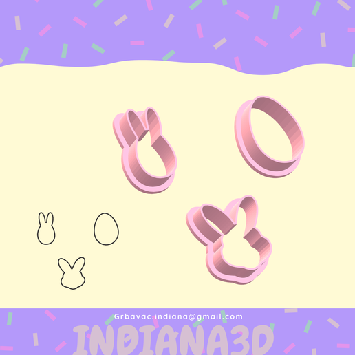 EASTER CUTTER SET 3D model