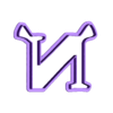 N_Ucase.stl sherk - alphabet font - cookie cutter