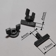 Dimensions.png Curtain clips stopper for ceiling rail track