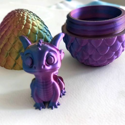 Baby Toothless Dragon Egg - Cute Surprise Egg Container - How to Train Your Dragon Fan Art, 2-Piece Gift Box