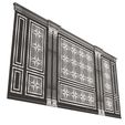 Wireframe-4.jpg Boiserie Classic Wall with Mouldings 018 White