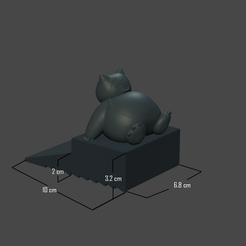 DoorStopImage_02.5.png Datei 3D POKEMON - SNORLAX - TÜRSTOPPER・Modell für 3D-Druck zum herunterladen