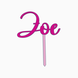 Zoe.png Zoe cake topper