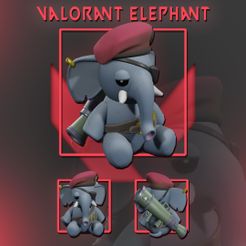 presentacion.jpg STL file VALORANT ELEPHANT / VALORANT ACCESSORIES・3D printing design to download