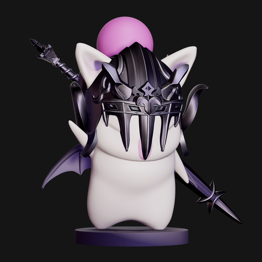 🗡️ Moogle Caballero Oscuro Final Fantasy XIV・Archivo STL para Impresión ...