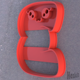 Numeros_3.png KAWAII NUMBERS: 0-9 and # :KAWAII CALLET CUTTERS. KAWAII NUMBERS COOKIE CUTTERS. Numbers from 0 to 9 and # .