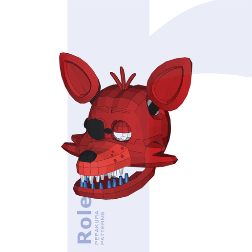 🤖 Foxy Armor Cosplay Pepakura Template – Five Nights at Freddy's EVA ...