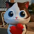 5.jpg Valentine's Day Adorable kitty gives you her heart