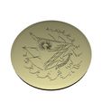 coin4.jpg Gold Coin - El Salvador Shield Design for 3D Printing