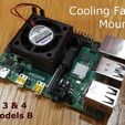 FanMount.jpg Free STL file Cooling Fan Mount for Raspberry Pi 3 and 4・Model to download and 3D print, Tipam