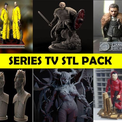 ALL SERIES TV STL  PACK 3D model