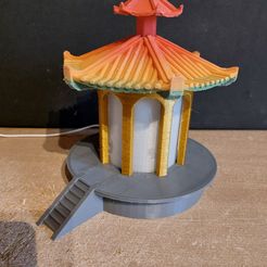 20230211_095741.jpg Free STL file Chinese pavilion lamp・3D printable design to download