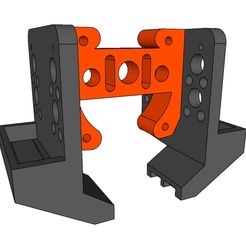 HEXMOUNT_MKII.jpg Free STL file Ender 5/ Ender 3/ CR-10 Micro Swiss Fan Mount・3D printing template to download