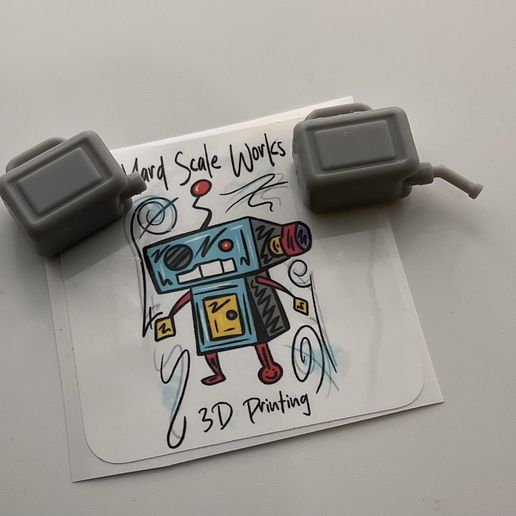 1/24 Scale 5-Gallon Liquid Storage Containers - Garage & Shop Details