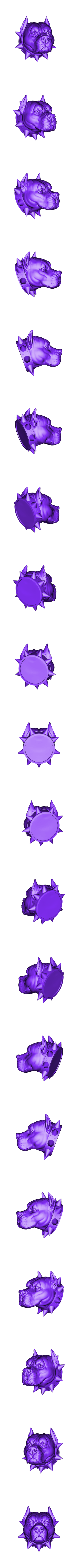 Pitbull.stl Animal Head