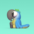 Cod319-Macaw-Cartoon-3.png 金刚鹦鹉卡通