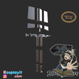 Kosplayit 1S) RotoT ay Asta Demon Slayer Sword 3D Model Digital File - Black Clover Cosplay - Asta Cosplay