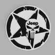 tinker-1.png Jeep Skull Army Logo Coaster