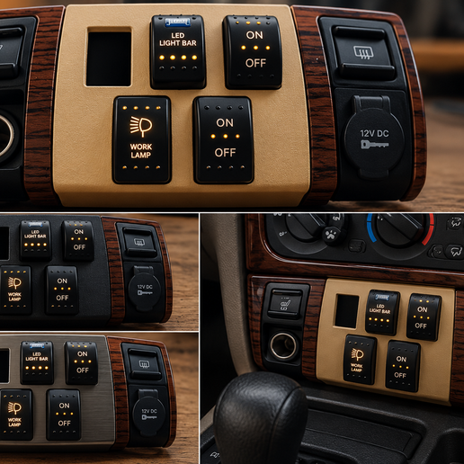 Custom Button Mount Stand for Jeep Grand Cherokee - Upgrade Your Ashtray Space!
