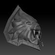 BasicLion3.jpg World of Warcraft Varian Wrynn Lion Shoulder Pauldron 3D Printable .STL File