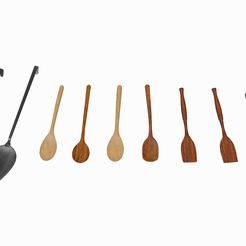 1.jpg 3D file Spoon 3D Model Collection・Model to download and 3D print