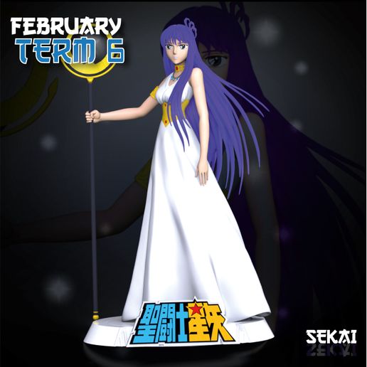 Athenea Sculpture - Sekai 3D Models - Tested and Ready for 3D printing 3D model