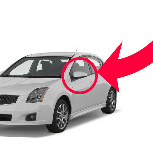 Nissan Sentra 2007 2008 2009 Rearview Mirror Cover