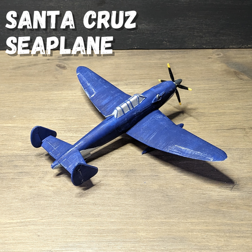 STL-Datei Santa cruz seaplane air racer 🎅 ・3D-druckbare Vorlage zum ...