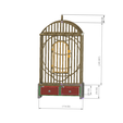 bird_cage-01 v30-dd01.png House Style Economy bird cage for finches, canaries, parakeets and other small birds 3d print cnc