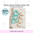 Etsy-Listing-Template-STL.png Wonky Heart Cookie Cutter Set | STL File