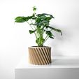 misprint-0100.jpg The Wiron Planter Pot with Drainage | Tray & Stand Included | Modern and Unique Home Decor for Plants and Succulents  | STL File