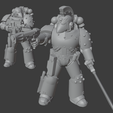 Beakies.png True-scale Imperial Fist Corvus Mark VI Armor