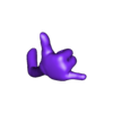 Hand_Shaka_Right.stl haughty SpongeBob