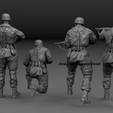 sol.241.png PACK 4 GERMAN PARATROOPER SOLDIERS IN ACTION