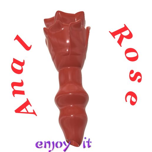 Master hollow Butt ANAL "ANAL ROSE" plug shower Anus Expander Ass Enema  ahp-57 silicone flex 3d print cnc STL File for Cults