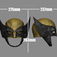 wolverine_helmet_012.jpg Wolverine Cosplay Helmet - Marvel Cosplay Mask - Halloween Costume