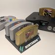 0cd8a18cdabc96e1237d69db3aed2fea_display_large.jpg Free STL file Nintendo 64 5 Slot Cartridge Holder・3D printer model to download