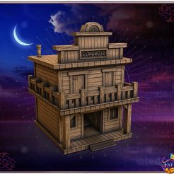 GhostTown_RENDER.jpg 3D-Datei Zombified Ghost Town - SUPPORT FREE!・3D-Drucker-Vorlage zum herunterladen