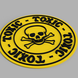 1.png Toxic Care Skull Logo Coaster