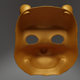 9.png Winnie The Pooh Cosplay Face Mask 3D print model
