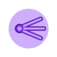 orbit_planet_cap_comet.stl Fidget spinner multisensoriale con ingranaggi planetari ORBIT. Giocattolo OpenSCAD parametrico stampato in loco con numeri in braille, cappucci celesti tattili e feedback acustico