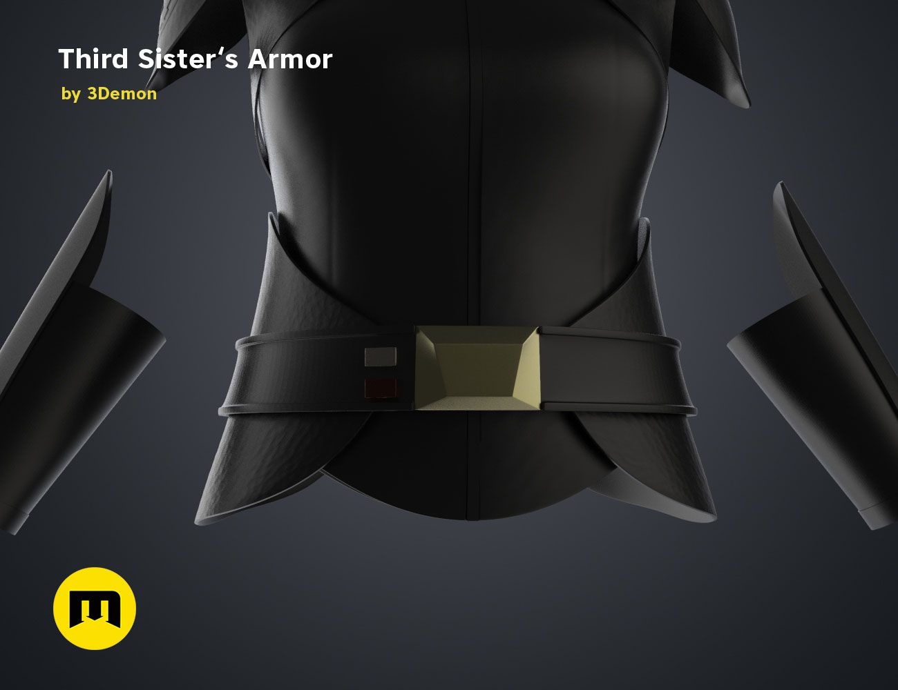 Third Sister's Armor by 3Demon Fichier 3D Troisième sœur Reva - Ensemble de modèles・Modèle pour imprimante 3D à télécharger, 3D-mon