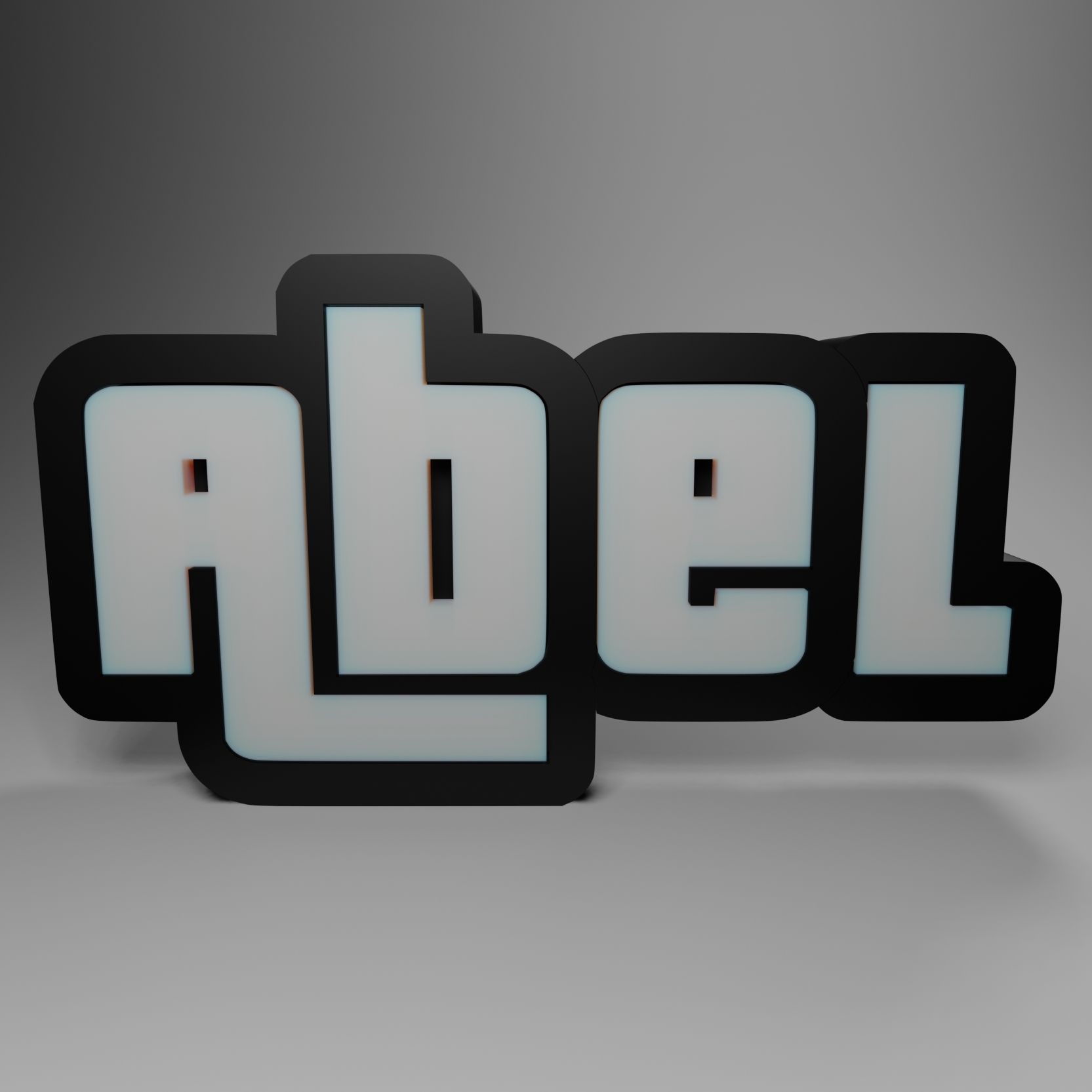 Download STL file Abel - Illuminated Sign • 3D printing design ・ Cults