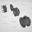1-5.jpg 3D file Tiger Tank Early Wheel for Rubber wheel coupling sleeve. (STL-1/35)・3D printer design to download