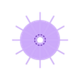 Impeller.STL Ventilador do motor para rachadores de troncos hidráulicos eléctricos