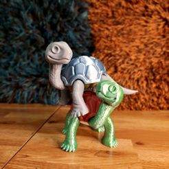 1.jpg STL file giant tortoise - articulated・3D printer model to download