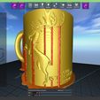 2.1.jpg STL file Game Of Thrones Baratheon Coffee Mug・Model to download and 3D print